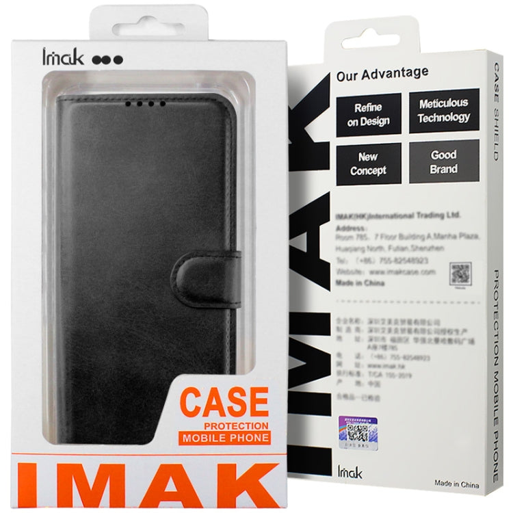 For iPhone 15 Pro Max IMAK Count Series Flip Leather Phone Case(Brown) by imak