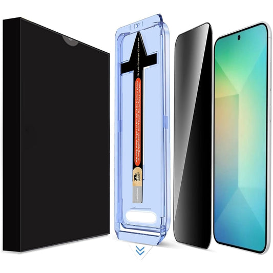 For Samsung Galaxy S25+ 5G LK Easy Install Privacy Tempered Glass Film(Black) by bashfashion