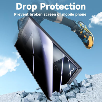 For Samsung Galaxy S21 FE 5G LK Easy Install Privacy Tempered Glass Film(Black) by bashfashion