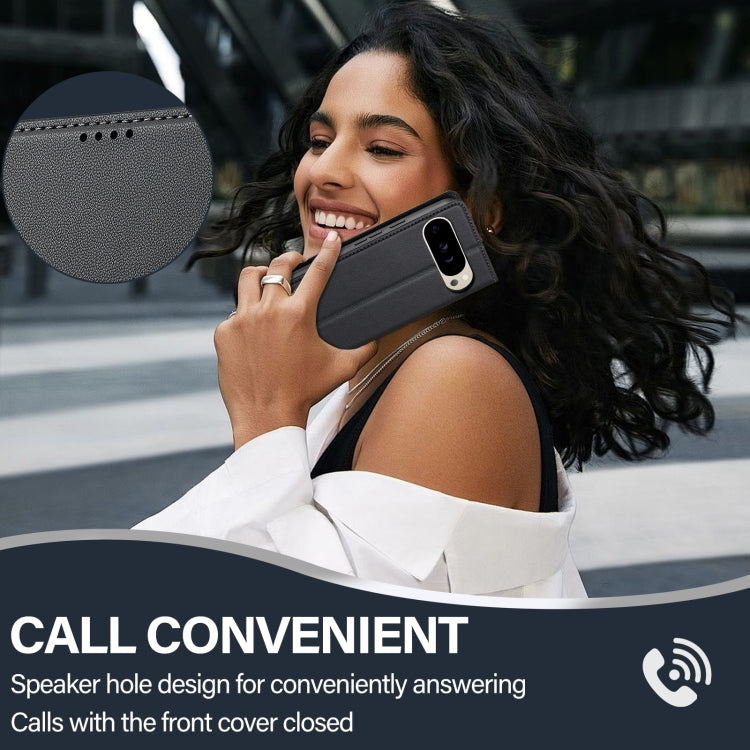 For Google Pixel 9 Pro XL LC.IMEEKE L1 Series Frosted Fine Texture PU Phone Case(Black) by LC.IMEEKE