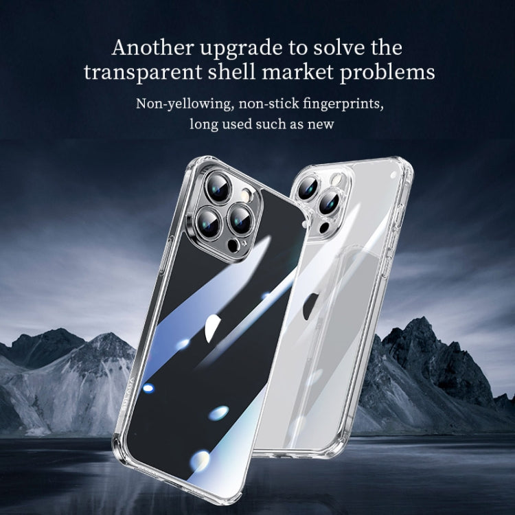 For iPhone 16 Plus SULADA TPU Frame Tempered Glass Transparent Phone Case(Black) by SULADA