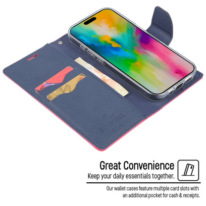 For iPhone 16 Plus GOOSPERY FANCY DIARY Cross Texture Leather Phone Case(Mint Green) by GOOSPERY