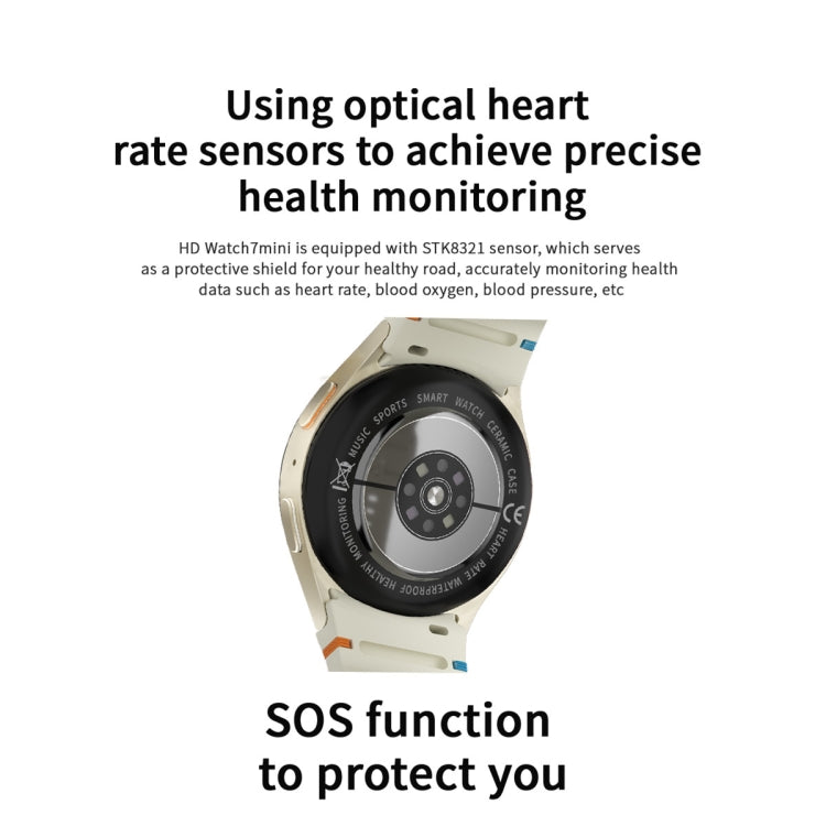 HD Watch7 mini 1.3 inch AMOLED Screen Smart Watch(Green) by bashfashion