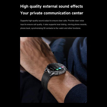 D9 1.46 inch 2 in 1 Bluetooth Earphone Smart Watch, Support Bluetooth Call / NFC / Heart Rate(Silver) by bashfashion