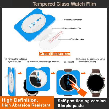 For Garmin Approach S70 47mm imak Tempered Glass Watch Film, Self-positioning Version by imak