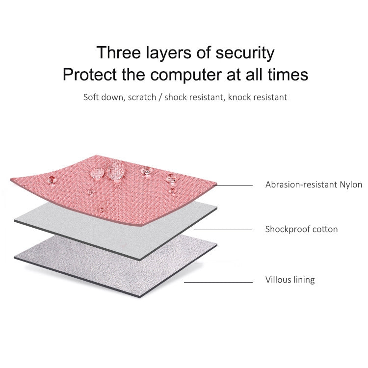 ST08 Handheld Briefcase Carrying Storage Bag without Shoulder Strap for 13.3 inch Laptop(Grey) by bashfashion