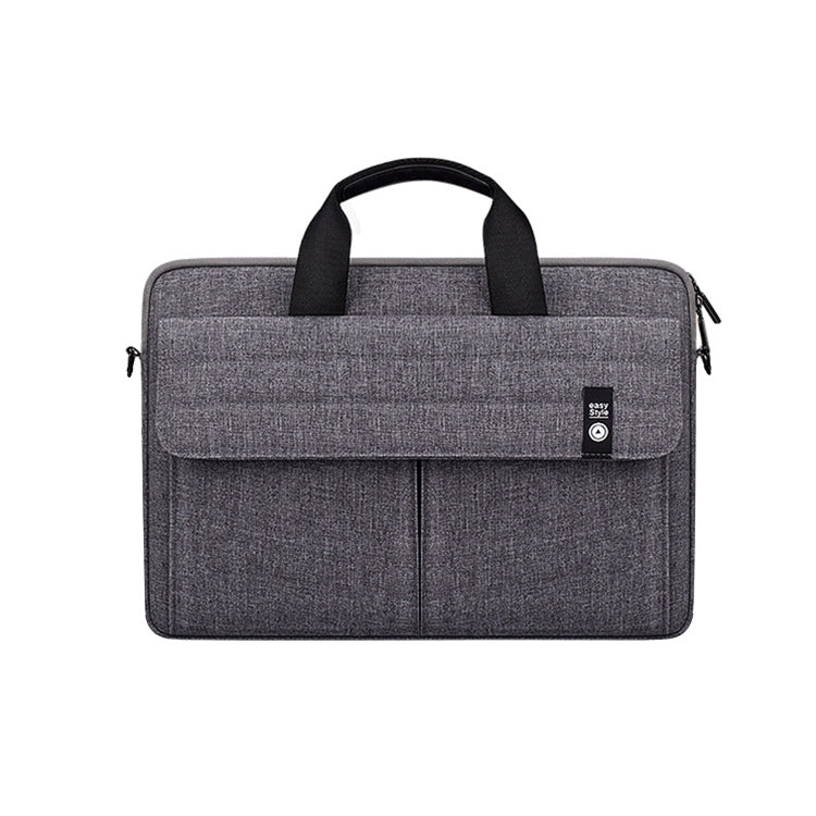 ST08 Handheld Briefcase Carrying Storage Bag without Shoulder Strap for 15.6 inch Laptop(Grey) by bashfashion