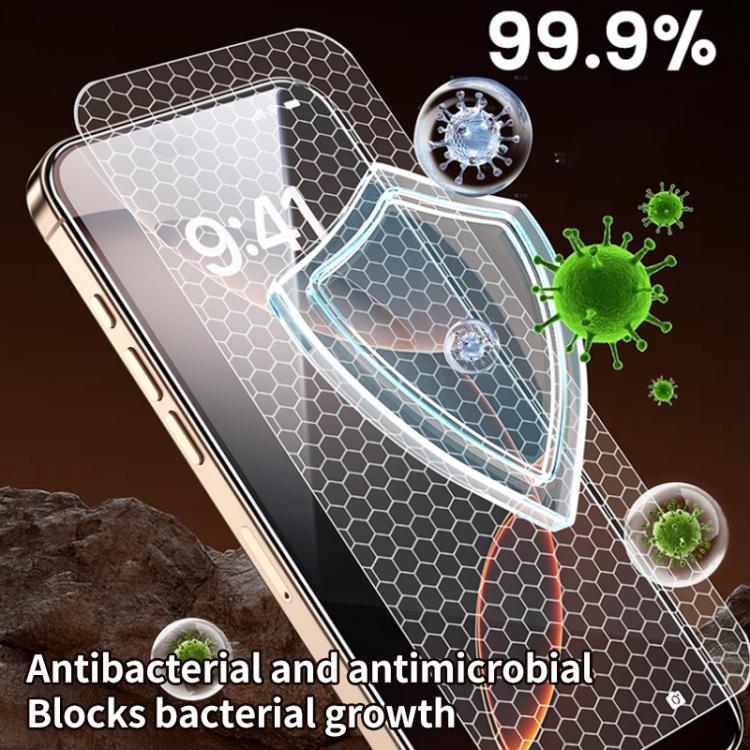 For iPhone 13 Pro Max / 14 Plus Easy Install Box Dust-Free Privacy Tempered Glass Film by bashfashion