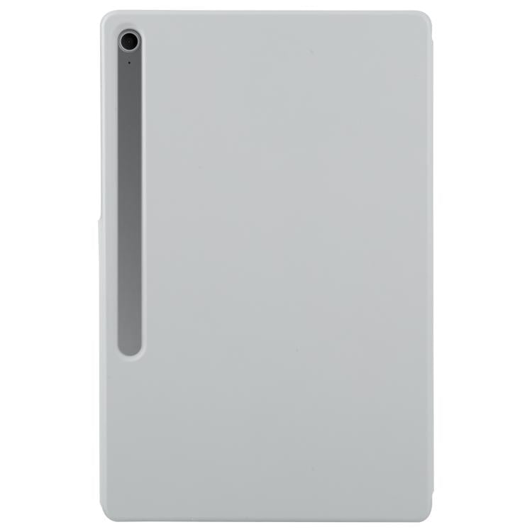 For Samsung Galaxy Tab S10+ / S9 FE+ Fixed Buckle Magnetic Deformation Leather Tablet Case(Grey) by bashfashion