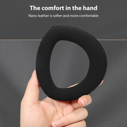 1 Pair Snap-on Replacement Earpads For Sennheiser HD800 / HD800S, Material:Flannel Stitching(Black) by bashfashion