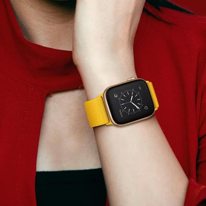 For Apple Watch 38 / 40 / 41 / S10 42mm xDfind Adjustable Slide Buckle Elastic Nylon Watch Band(Black) by xDfind