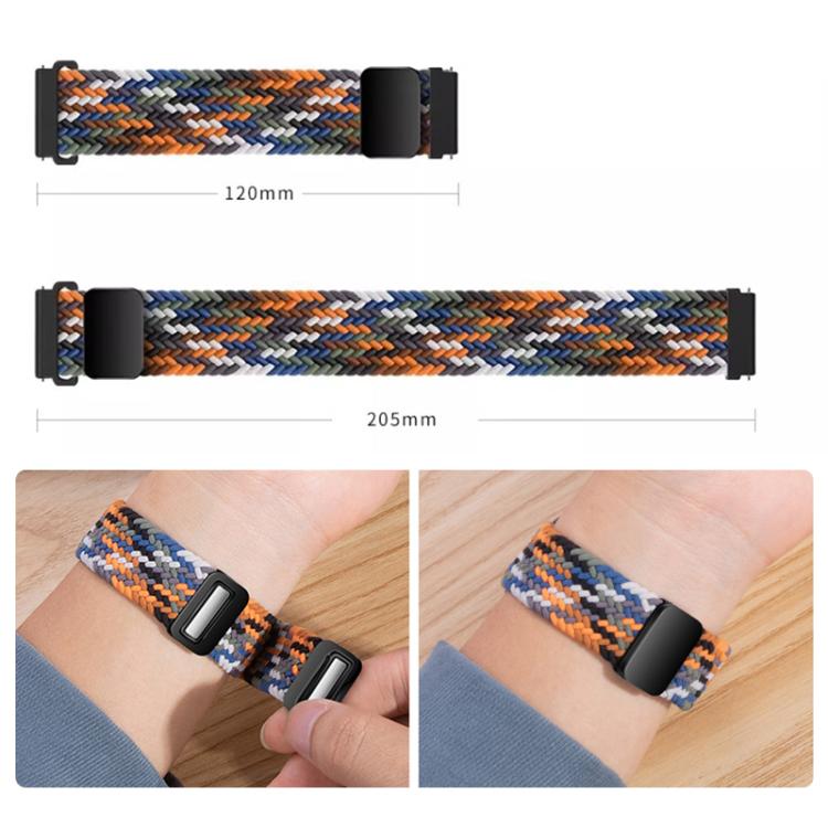 For Xiaomi Band 9 Pro/8 Pro/Redmi Watch 6/5/4 xDfind Magnetic Buckle Nylon Braid Loop Watch Band(Starlight) by xDfind