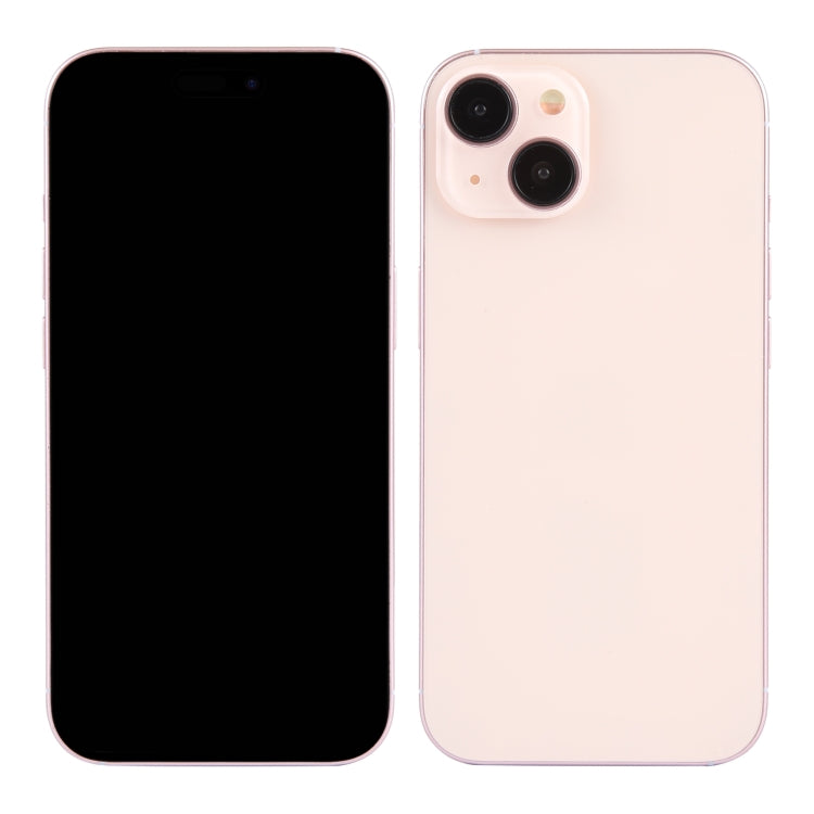 For iPhone 15 Black Screen Non-Working Fake Dummy Display Model (Pink) by bashfashion