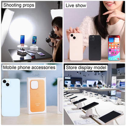 For iPhone 15 Color Screen Non-Working Fake Dummy Display Model (Pink) by bashfashion