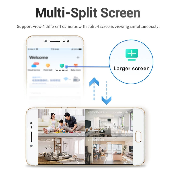 ESCAM PT201 HD 1080P Dual-band WiFi IP Camera, Support Night Vision / Motion Detection / Auto Tracking / TF Card / Two-way Audio, UK Plug by ESCAM