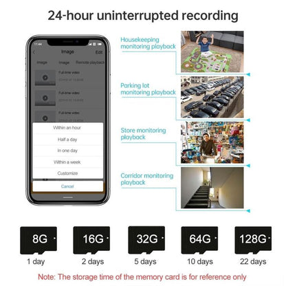 A11 WiFi Smart Home PTZ Webcam IP Camera Night Vision Monitor (EU Plug) by bashfashion