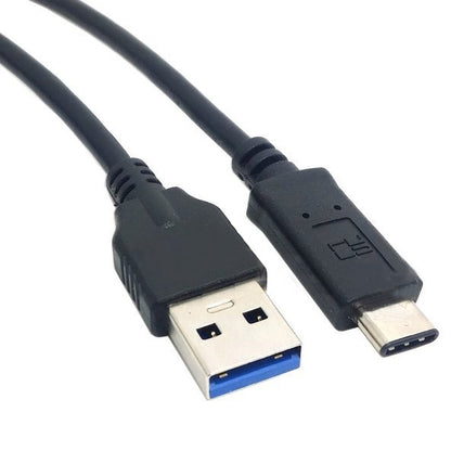 1m USB 3.1 Type-C Male to USB 3.0 Type A Male Data Cable(Black) by bashfashion
