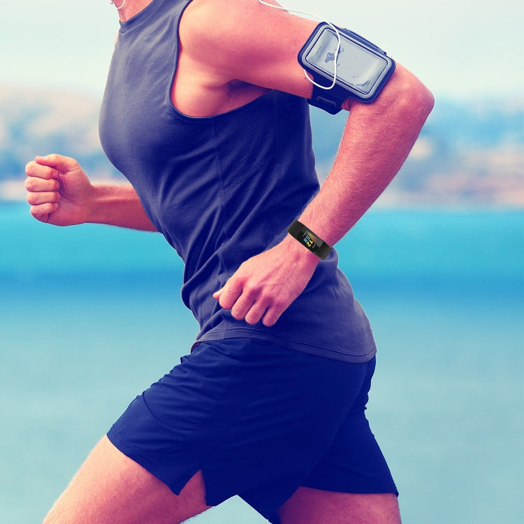 For Fitbit Charge 5 Monochromatic Silicone Watch Band, Size: Small Size(Black) by bashfashion