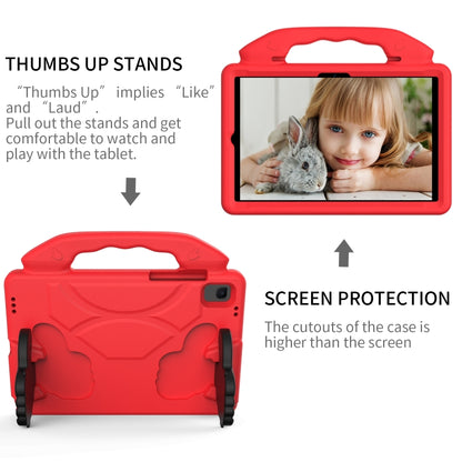 For Samsung Galaxy Tab A8 10.5 2021 X200 / X205 Thumb Bracket EVA Shockproof Tablet Case(Red) by bashfashion