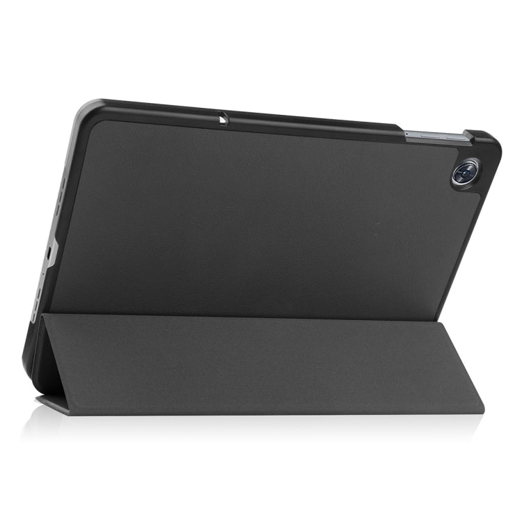 For OPPO Pad Air ENKAY Tri-fold Custer Texture Leather Smart Tablet Case(Grey) by ENKAY
