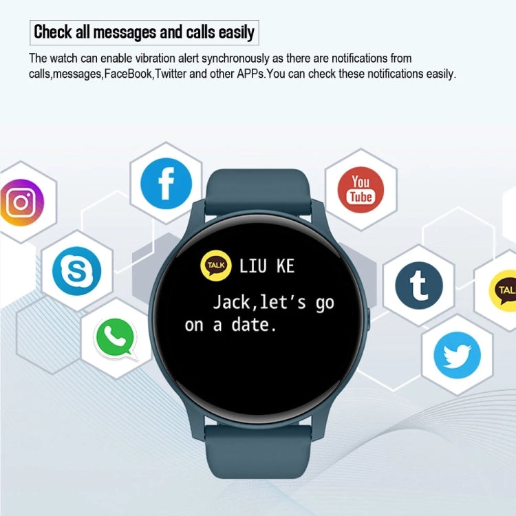 S32 1.3 inch Color Screen Smart Watch,Support Heart Rate Monitoring / Blood Pressure Monitoring(Blue) by bashfashion