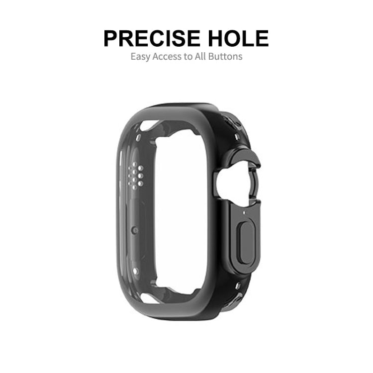 ENKAY Electroplated Soft TPU Case with Screen Film For Apple Watch Ultra 3 / 2 /1 49mm(Deep Green) by ENKAY