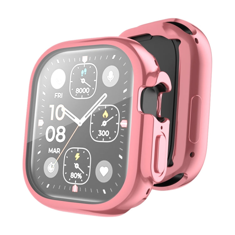 For Apple Watch Ultra 3 / 2 / 1 49mm ENKAY Full Coverage Electroplated Soft TPU Case with Screen Film(Pink) by ENKAY
