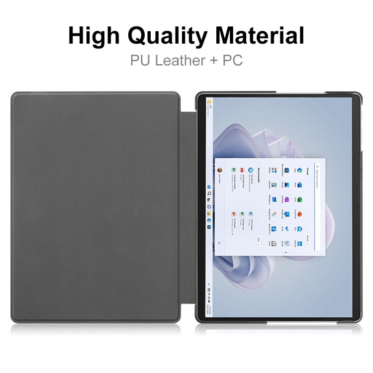 For Microsoft Surface Pro 9 / 10 / 11 JUNSUNMAY Custer Painted Stand Leather Tablet Case(Big Eye) by JUNSUNMAY