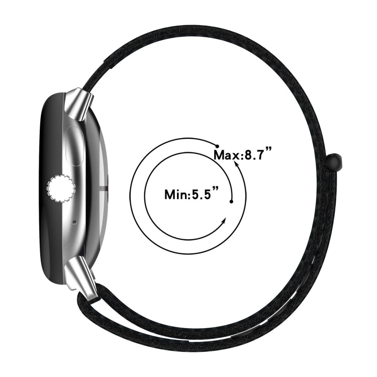 For Google Pixel Watch Nylon Weave Watch Band(Army Green) by bashfashion