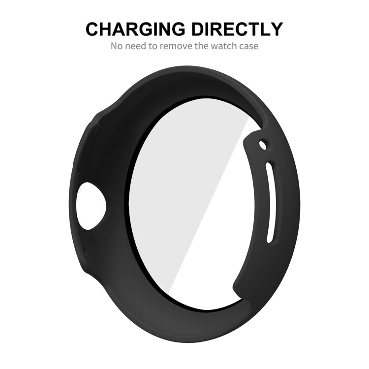 For Google Pixel Watch ENKAY Hat-Prince Full Coverage PC Frame + 9H Tempered Glass Case(White) by bashfashion