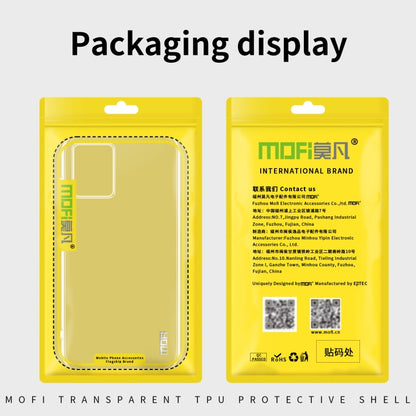 For Motorola Edge 40 Neo MOFI Ming Series Ultra-thin TPU Phone Case(Transparent) by MOFI