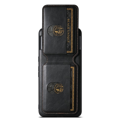 For Google Pixel 8a Suteni H02 Leather Wallet Stand Back Phone Case(Black) by Suteni