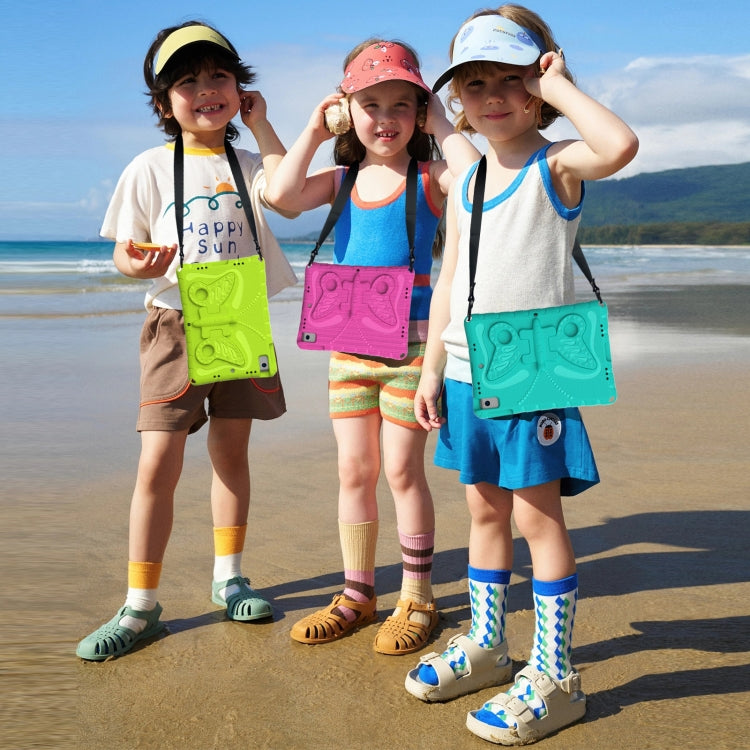 For Samsung Galaxy Tab S6 10.5 T860 Butterfly Bracket EVA Shockproof Tablet Case(Mint Green) by bashfashion