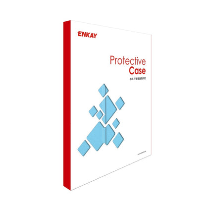 For iPad Pro 11 2025 / 2024 ENKAY Tri-fold Custer Texture Platic Leather Smart Tablet Case(White) by ENKAY