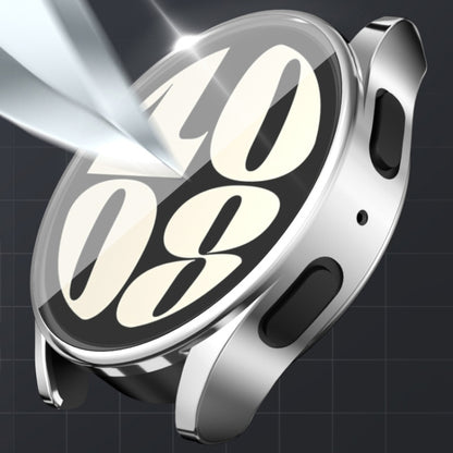 For Samsun Galaxy Watch 7 40mm Full Coverage TPU Electroplated Watch Protective Case(Black) by bashfashion