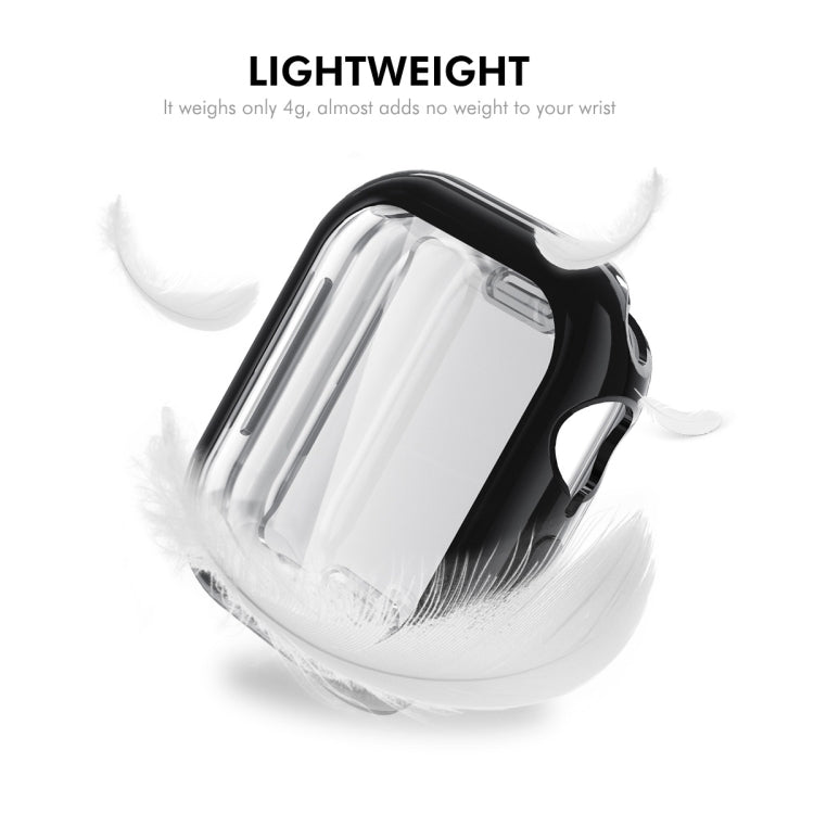 For Apple Watch Series 11 / 10 42mm ENKAY Hat-Prince Electroplated Soft TPU Case with Screen Film(Golden) by ENKAY