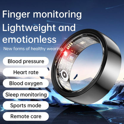 R1000 SIZE 9 Smart Ring, Support Heart Rate / Blood Oxygen / Sleep / Multiple Sports Modes(White) by bashfashion