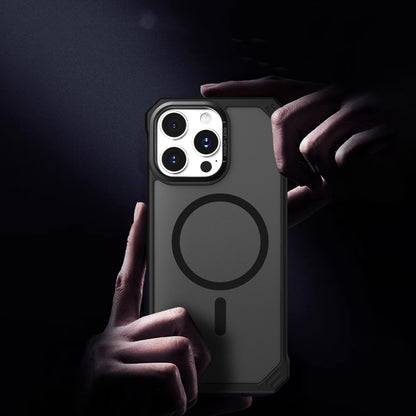 For iPhone 13 Starshield Frameless MagSafe PC Phone Case(Grey) by bashfashion