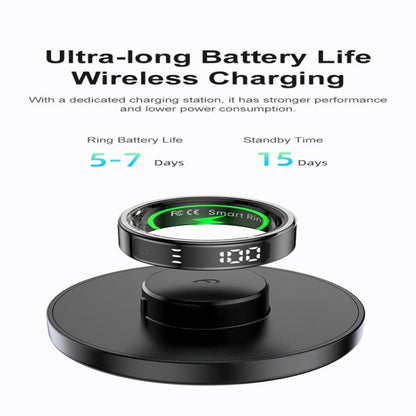 R11 SIZE 8 Smart Ring, Support Heart Rate / Blood Oxygen / Sleep / Multiple Sports Modes(Rose Gold) by bashfashion