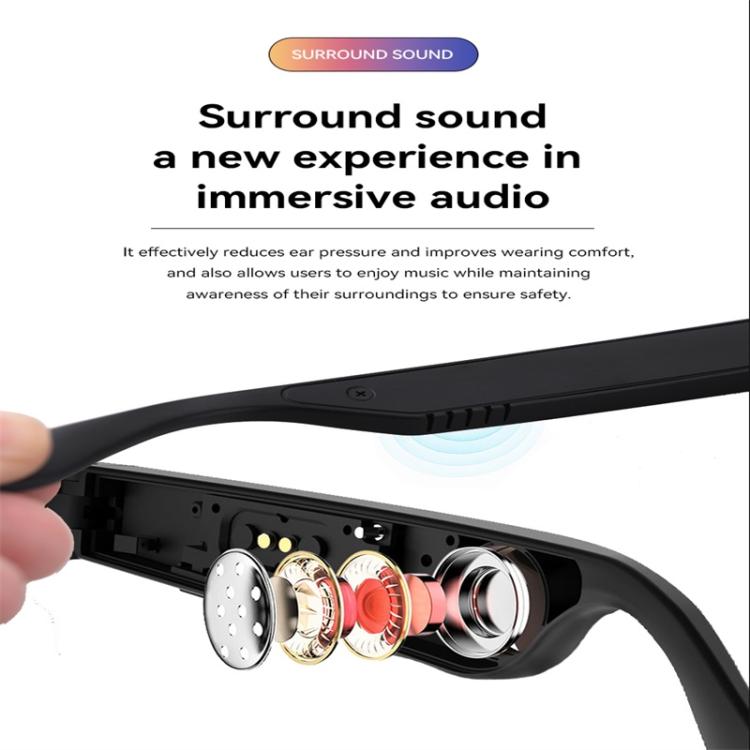 D13 Smart Glasses, Support Bluetooth Call / Bluetooth Music / Remote Control Photo(White) by bashfashion