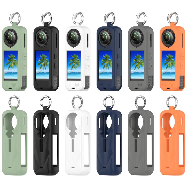 For Insta360 X5 Silicone Protective Case(Ice Lake Green) by bashfashion