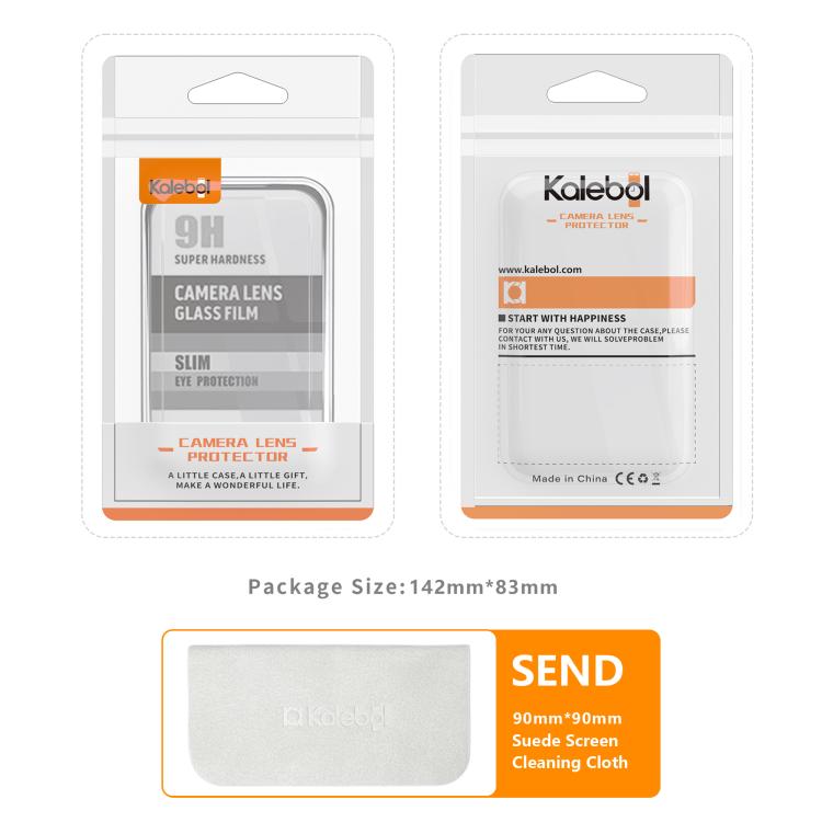 For iPhone 15 Pro Max Kalebol Armor Full-Coverage Metal Lens Ring Protector Film(Black) by Kalebol