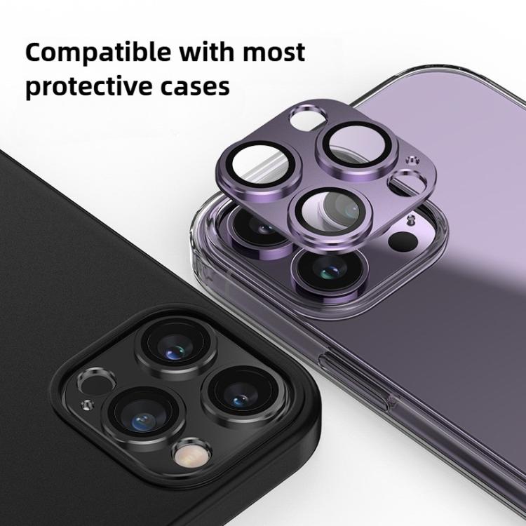 For iPhone 16 Plus Kalebol Armor Full-Coverage Metal Lens Ring Protector Film(Black) by Kalebol