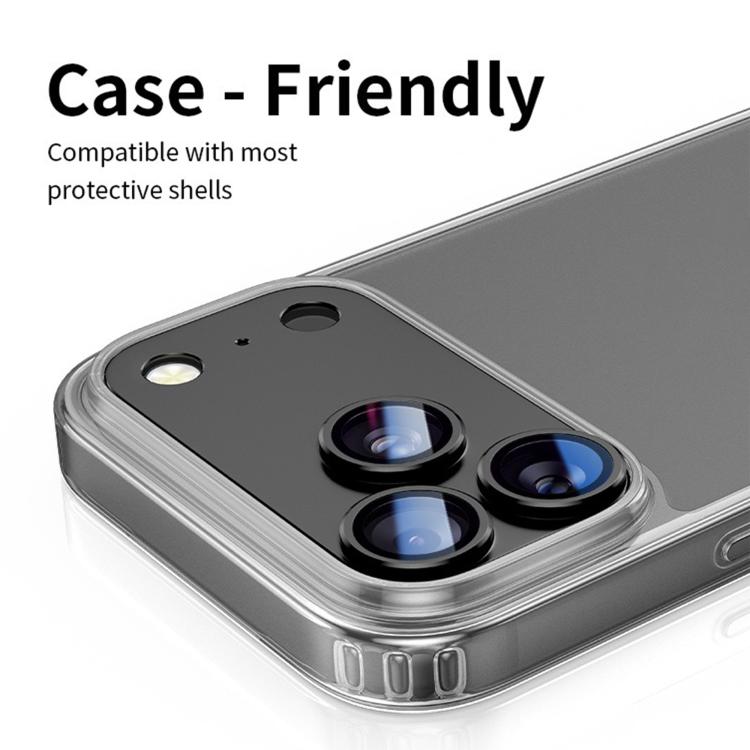For iPhone 17 Kalebol Armor Full-Coverage Metal Lens Ring Protector Film(Black) by Kalebol