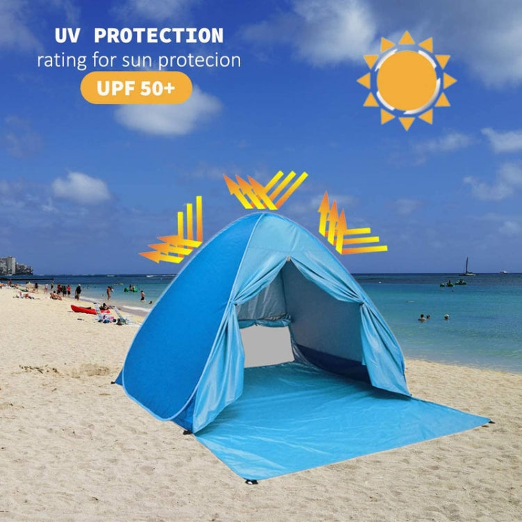 With Curtain Automatic Instant Pop Up Tent Potable Beach Tent, Size: 150x165x110cm(Blue) by bashfashion