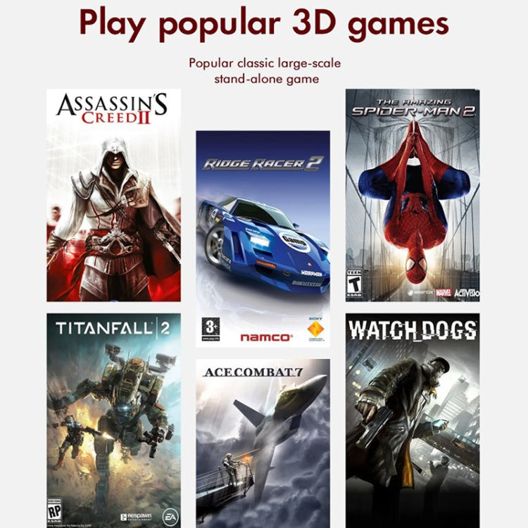 GD10 256G Built-In 60000+ Games Dual System Set-Top Box 3D Home 4K HD TV Game Console Box AU Plug(White) by ANBERNIC