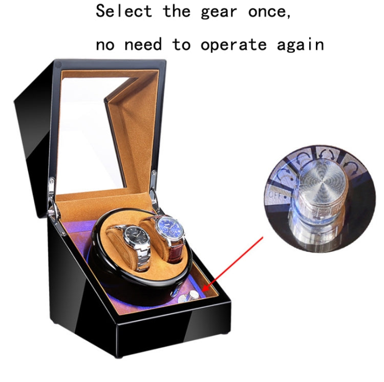 Watch Shaker Automatic Mechanical Watch Rotating Motor Winding Box, US / EU / UK Plug(Ebony Camel Flannel) by bashfashion