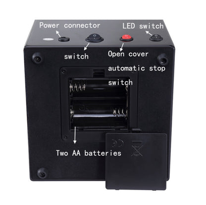 Watch Shaker Automatic Mechanical Watch Rotating Motor Winding Box, US / EU / UK Plug(All Black) by bashfashion