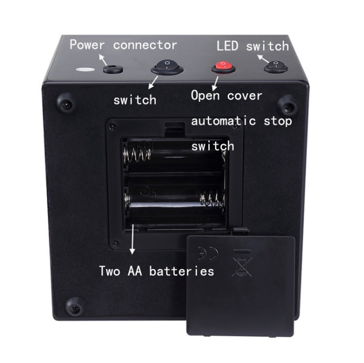 Watch Shaker Automatic Mechanical Watch Rotating Motor Winding Box, US / EU / UK Plug(Ebony Camel Flannel) by bashfashion