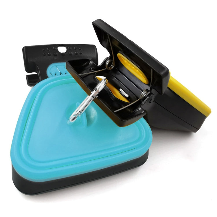 DT Portable Toilet Picker For Pets Outing Folding Clip Collector, Size: 18x14.5x5cm(Yellow) by bashfashion